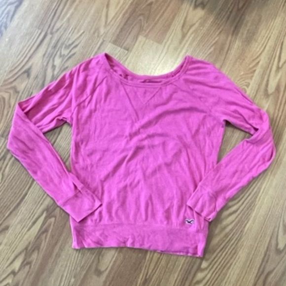 Hollister Tops - Hollister Shirt Woman's Hot Pink Long Sleeve T-shirt top Size XS